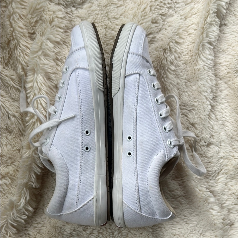 Taos White Canvas Sneakers women size 10 - Picture 5 of 9